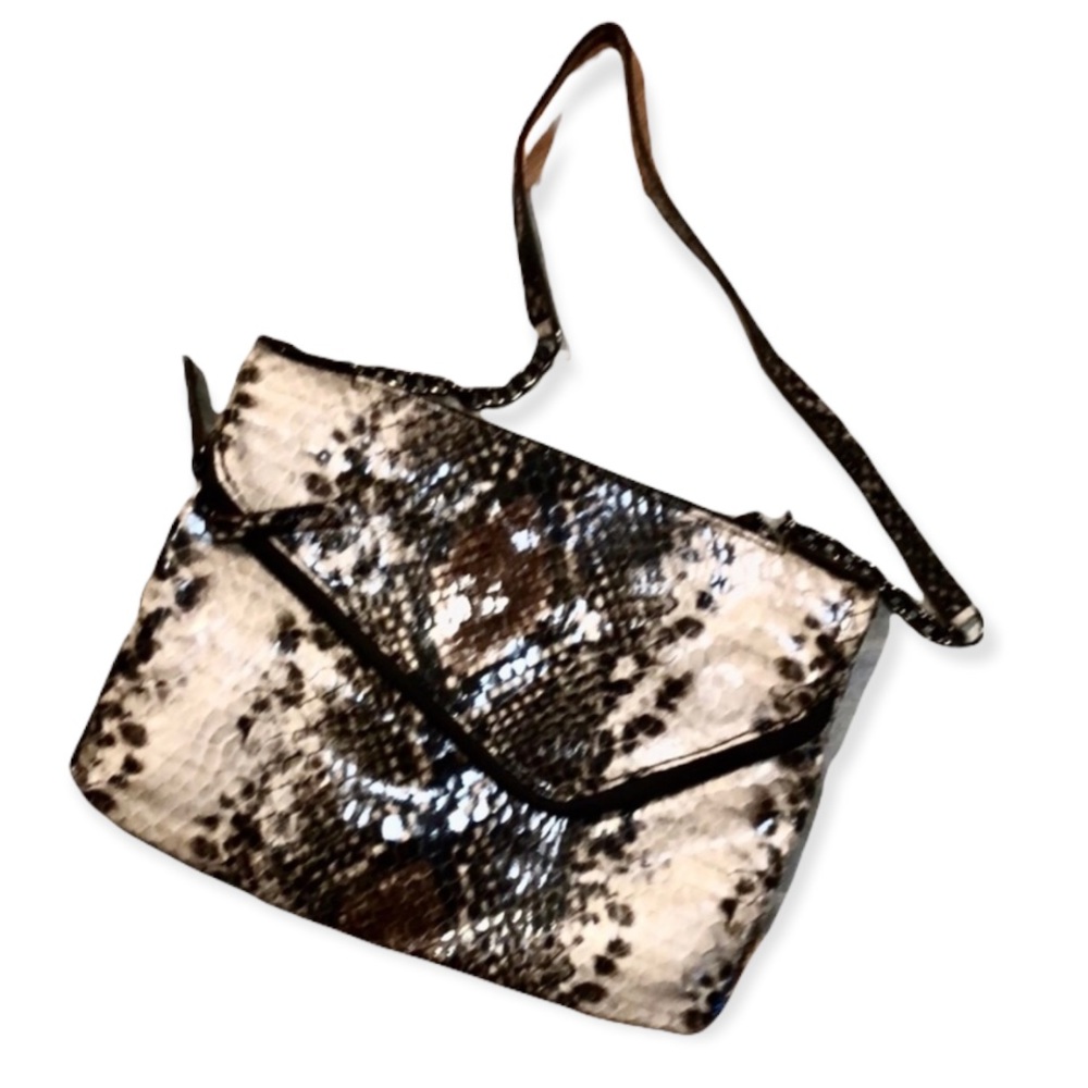 NWOT The Limited convertible snake pattern bag